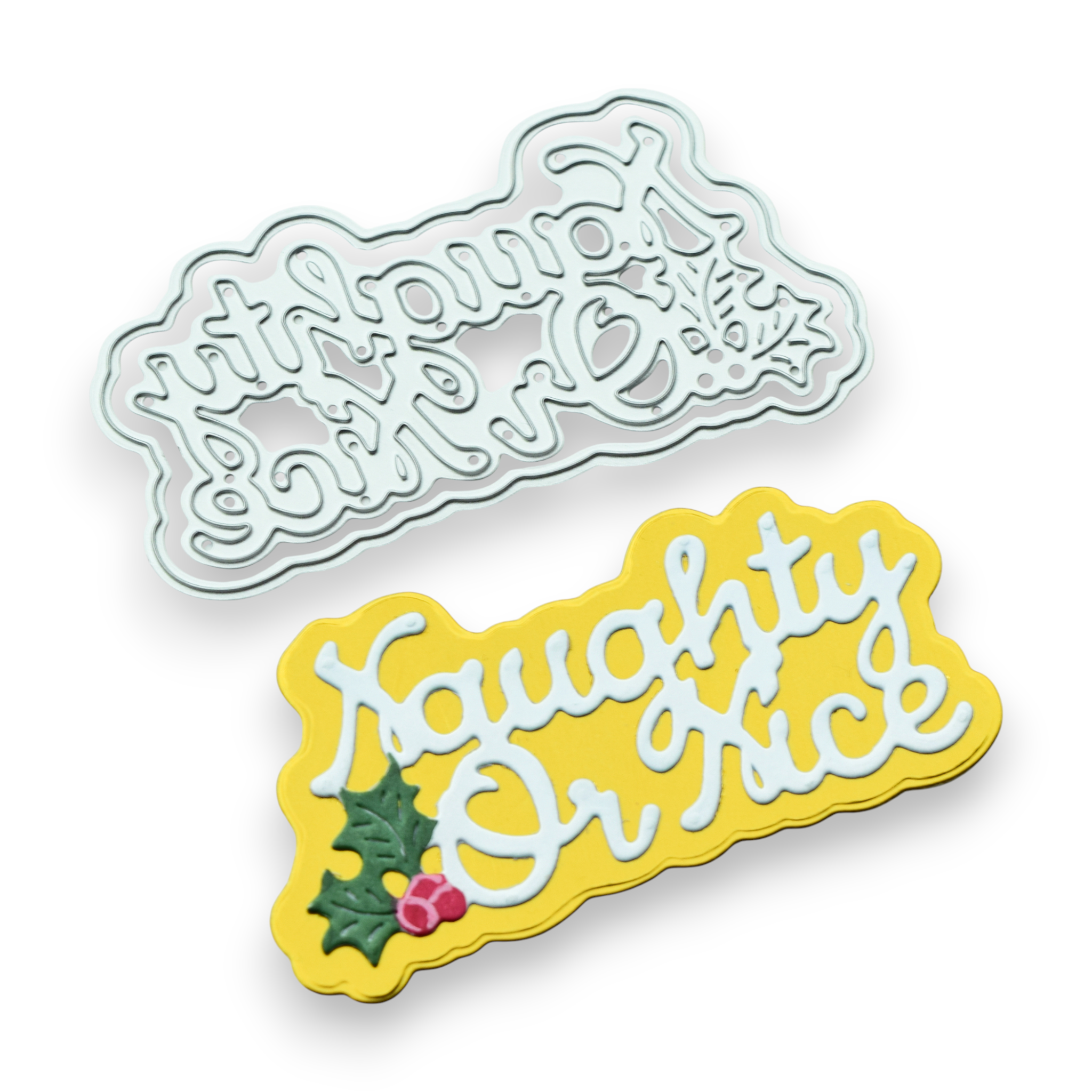 Naughty Or Nice - Layering Steel Cutting Die Set